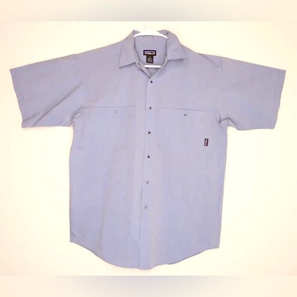 Patagonia Other - Patagonia Short Sleeve Button Up Men’s Medium Hiking Fishing Shirt Gorpcore EUC